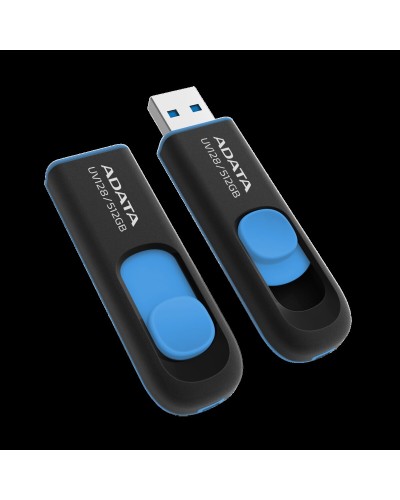 Flash A-DATA USB 3.2 UV 128 512Gb Black/Blue (AUV128-512G-RBE)