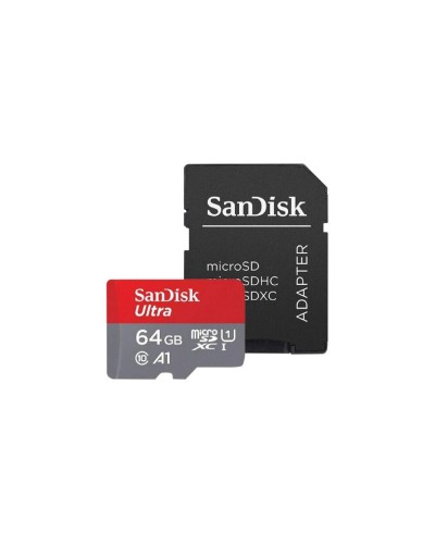 microSDXC (UHS-1) SanDisk Ultra 64Gb class 10 A1 (140Mb/s) (adapter SD) Imaging Packaging (SDSQUAB-064G-GN6IA)