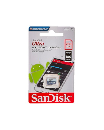 microSDXC (UHS-1) SanDisk Ultra 256Gb class 10 A1 (100Mb/s) (SDSQUNR-256G-GN3MN)