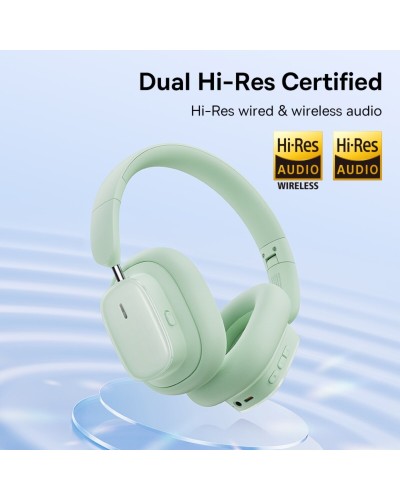 Навушники Baseus Bowie H1i Noise-Cancellation Wireless Headphones Natural Green (A00050402633-00)