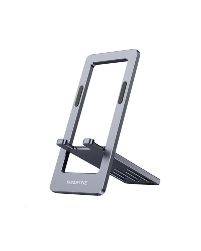 Тримач для мобільного BOROFONE BH112 Kerry metal folding desktop stand Metal Gray (6941991109980)