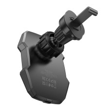 Держатель для мобильного с БЗП BOROFONE BH215 Adelante magnetic wireless fast charging car holder(air outlet) Black (6941991109799)