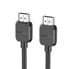 Кабель BOROFONE BUS02 Vivido HDTV 2.0 male-to-male 4K HD data cable(L=3M) Black (6941991105999)