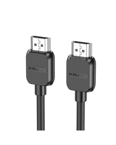 Кабель BOROFONE BUS02 Vivido HDTV 2.0 male-to-male 4K HD data cable(L=3M) Black (6941991105999)