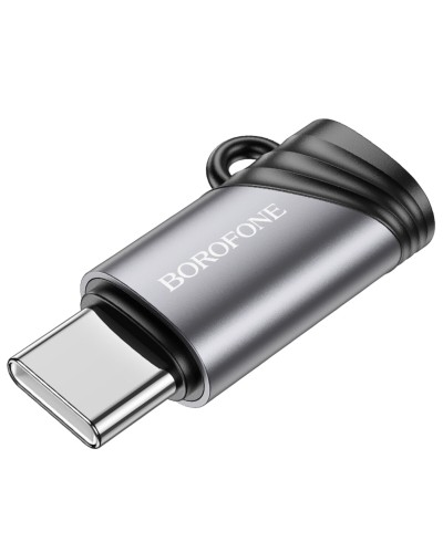 Адаптер BOROFONE BV20 Type-C male to iP female adapter Black (6941991110283)