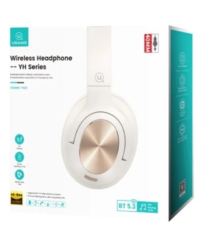 Навушники USAMS-YH21 Wireless Headphone-- YH Series BT5.3 beige (TDLYEJYS02)