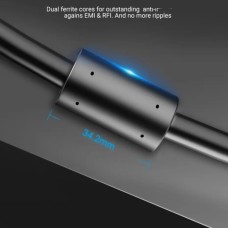 Кабель Vention VGA(3+6) Детский кабель с Ferrite Cores 5M Black (DAEBJ) (DAEBJ)