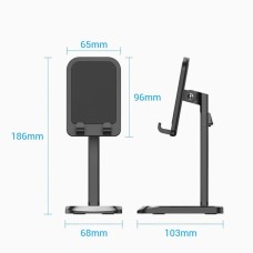 Держатель для телефона Height Adjustable Desktop Cell Phone Stand Black Aluminum Alloy Type (KCQB0) (KCQB0)
