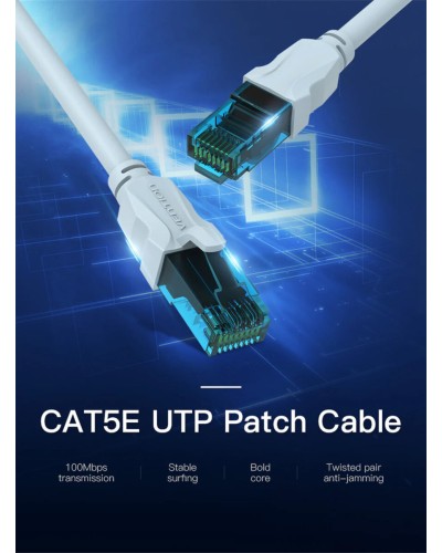 Кабель Vention Cat.5E UTP Patch Cable 1.5M Blue (VAP-A10-S150) (VAP-A10-S150)