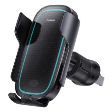 Держатель для мобильного с БЗП Baseus Milky Way Pro Series Wireless Charging Electric Car Mount Phone Holder 15W Cluster Black (C40357000111-00)
