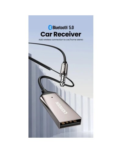 Bluetooth-ресивер UGREEN CM309 Bluetooth Car Receiver Aux with Mic (Space Gray)(UGR-70601) (UGR-70601)