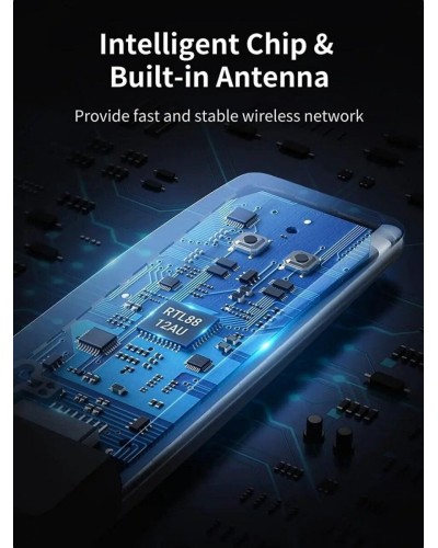 WI-FI-адаптер UGREEN CM492 AC1300 Wireless Network Adapter(UGR-50340) (UGR-50340)