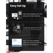 WI-FI-адаптер UGREEN CM448 AC650 11ac Dual-Band Wireless USB Adapter(UGR-20204) (UGR-20204)