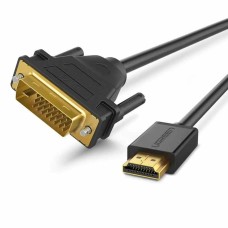 Кабель UGREEN HD106 HDMI to DVI Cable 1m (Black)(UGR-30116) (UGR-30116)