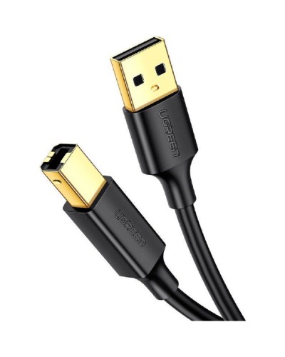 Кабель UGREEN US135 USB 2.0 AM to BM Print Cable 1m (Black) (UGR-20846)