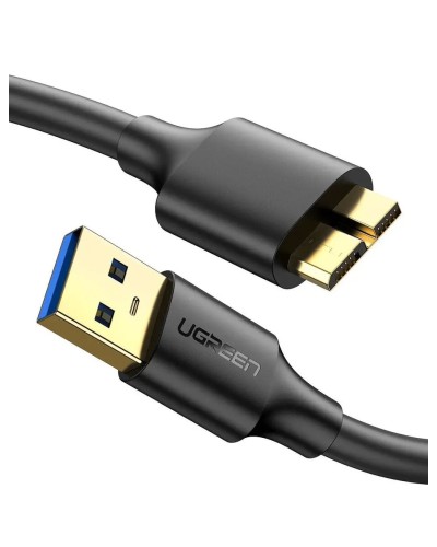 Кабель UGREEN US130 USB 3.0 A Male to Micro USB 3.0 Male Cable 0.5m (Black)(UGR-10840) (UGR-10840)