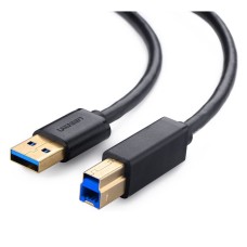 Кабель UGREEN US210 USB 3.0 AM to BM Print Cable 2m (Black）(UGR-10372) (UGR-10372)