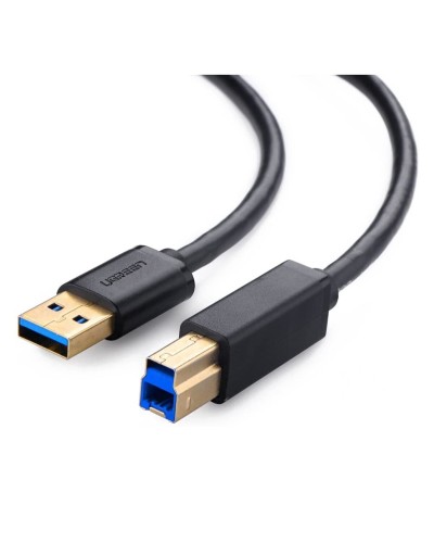 Кабель UGREEN US210 USB 3.0 AM to BM Print Cable 2m (Black ） (UGR-10372) (UGR-10372)