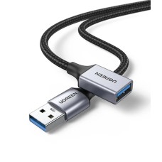 Кабель UGREEN US115 USB 3.0 Extension Cable Aluminum Case 0.5m (Black)(UGR-10494) (UGR-10494)