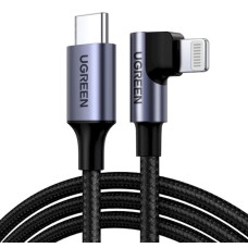 Кабель UGREEN US305 USB-C to Lightning Angled Cable Aluminum Shell Braided 1m (UGR-60763) (UGR-60763)