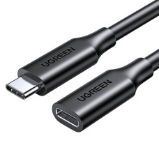 Кабель UGREEN US353 USB-C/M to USB-C/F Gen2 5A Extension Cable 1m (Black)(UGR-10387) (UGR-10387)