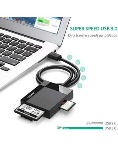 Картрідер UGREEN CR125 USB 3.0 All-in-One Card Reader 50cm(UGR-30333) (UGR-30333)