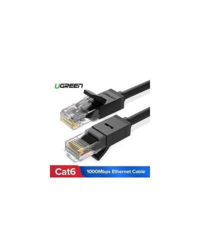 Мережевий кабель UGREEN NW102 Cat 6 U/UTP Lan Flat Cable 5m (Black)(UGR-50176) (UGR-50176)