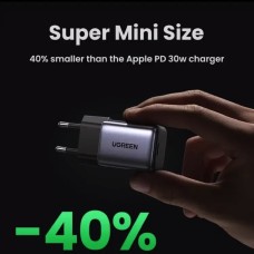 Зарядное устройство для UGREEN CD319 USB-C GaN Fast Charger 30W (Space Gray)(UGR-90666) (UGR-90666)
