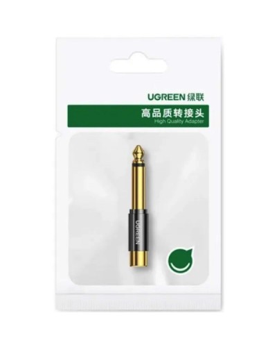 Перехідник UGREEN AV169 6.35mm Male to RCA Female Adapter(UGR-80731) (UGR-80731)