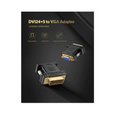 Переходник UGREEN DVI (24+5) Male to VGA Female Converter (Black)(UGR-20122) (UGR-20122)