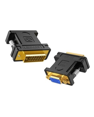 Перехідник UGREEN DVI (24+5) Male to VGA Female Converter (Black)(UGR-20122) (UGR-20122)