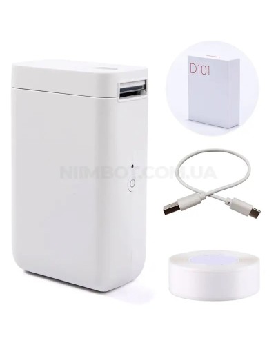 Термопринтер для друку наклейок NIIMBOT D101 White (A1A88628623) (A1A88628623)