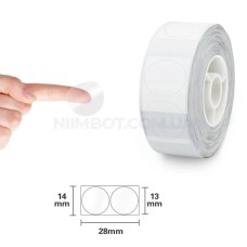 Етикетки NIIMBOT TT14*28-220 Round Transparent For D11/D110/D101/H1S (A2G88778901) (A2G88778901)