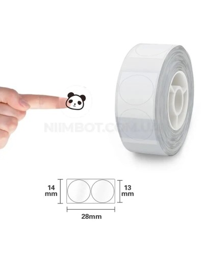 Етикетки NIIMBOT TT14*28-220 Round Transparent For D11/D110/D101/H1S (A2G88778901) (A2G88778901)