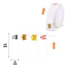 Етикетки NIIMBOT T12*40-160 ZOO Color For D11/D110/D101/H1S (A2A68301001) (A2A68301001)