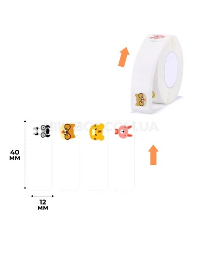 Етикетки NIIMBOT T12*40-160 ZOO Color For D11/D110/D101/H1S (A2A68301001) (A2A68301001)