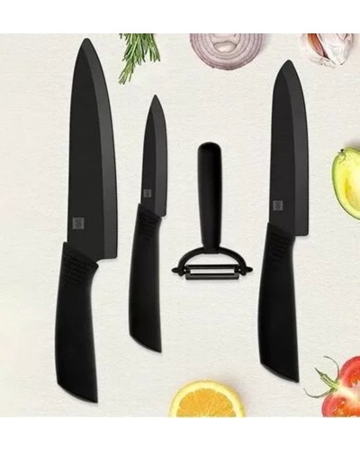 Набір ножів з 4 предметів Xiaomi HuoHou Nano Ceramic Knifes Set 4 pcs (HU0010)