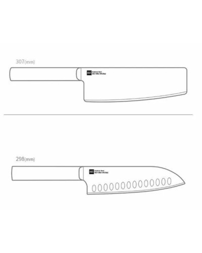 Набір ножів з 2 предметів Xiaomi HuoHou Heat Knife Set Black 2 pcs (HU0015)