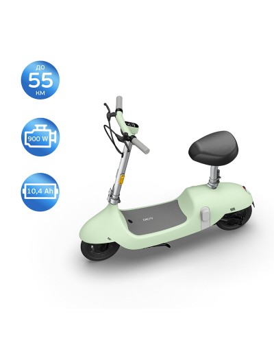 Електросамокат з сидінням OKAI Ceetle PRO EA10C Mint Green 10', 350(900)W, 25Km/h, 10,4Ah, 55Km, 20%,NFC, App, 29kg (EA10C-MG)