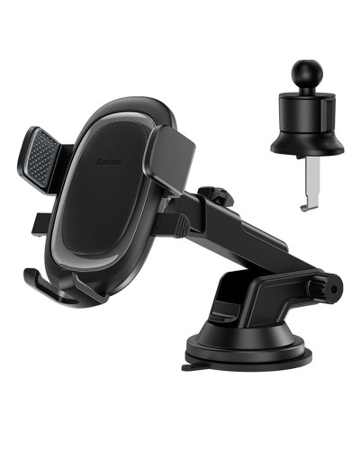 Тримач для мобiльного Baseus UltraControl Pro Series Clamp-Type Car Holder Set Cluster Black (C40351600113-00)