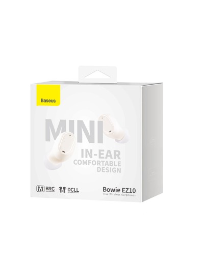 Навушники Baseus Bowie EZ10 True Wireless Earphones White (A00054300226-Z1)