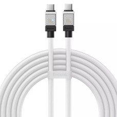 Кабель Baseus CoolPlay Series Fast Charging Cable Type-C to Type-C 100W 2m White (CAKW000302)