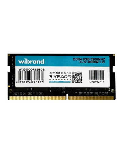 DDR4 Wibrand 8GB 3200MHz CL22 SODIMM (WI3200DDR4S/8GB)