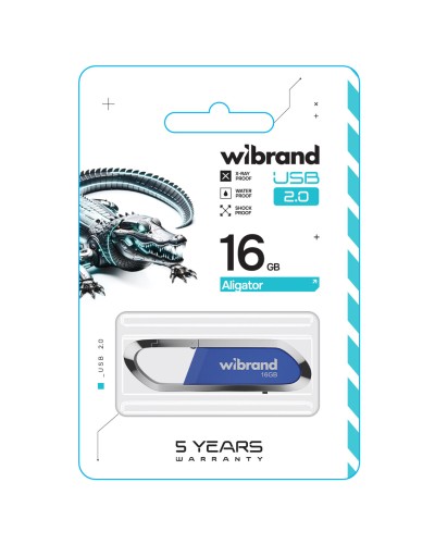 Flash Wibrand USB 2.0 Aligator 16Gb Blue (WI2.0/AL16U7U)