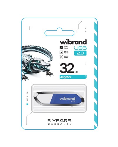 Flash Wibrand USB 2.0 Aligator 32Gb Blue (WI2.0/AL32U7U)