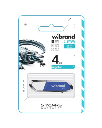 Flash Wibrand USB 2.0 Aligator 4Gb Blue (WI2.0/AL4U7U)