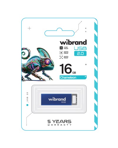 Flash Wibrand USB 2.0 Chameleon 16Gb Blue (WI2.0/CH16U6U)