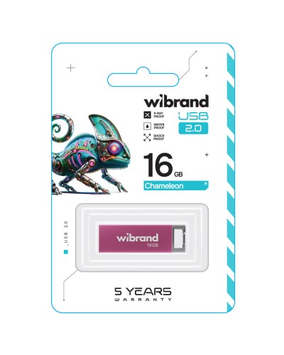 Flash Wibrand USB 2.0 Chameleon 16Gb Pink (WI2.0/CH16U6P)