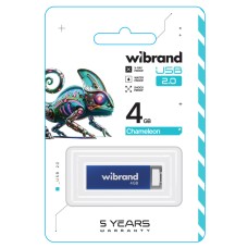 Flash Wibrand USB 2.0 Chameleon 4Gb Blue (WI2.0/CH4U6U)