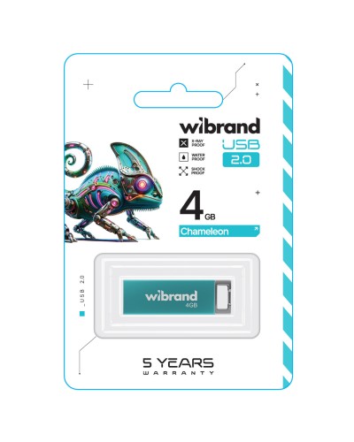 Flash Wibrand USB 2.0 Chameleon 4Gb Light blue (WI2.0/CH4U6LU)